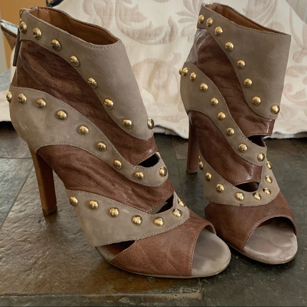 Nine West Studded Bootie Heels